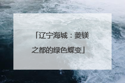 辽宁海城：菱镁之都的绿色蝶变