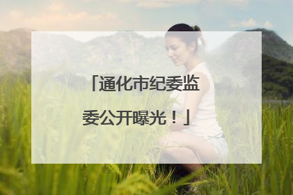通化市纪委监委公开曝光！