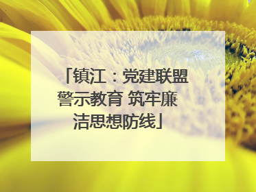 镇江：党建联盟警示教育 筑牢廉洁思想防线