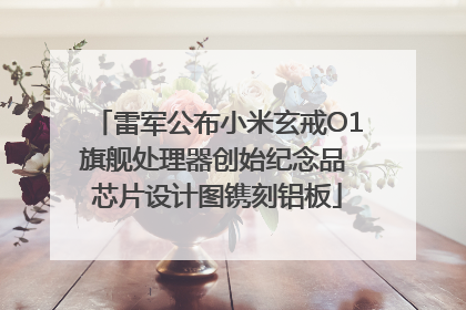 雷军公布小米玄戒O1旗舰处理器创始纪念品 芯片设计图镌刻铝板