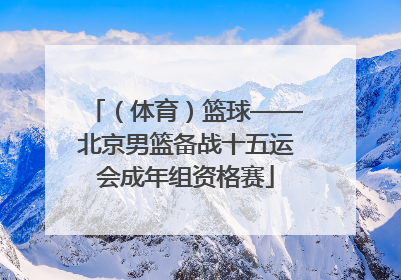 （体育）篮球——北京男篮备战十五运会成年组资格赛
