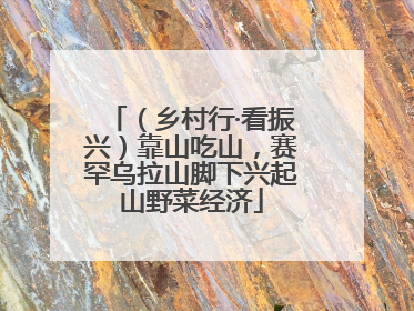 （乡村行·看振兴）靠山吃山，赛罕乌拉山脚下兴起山野菜经济