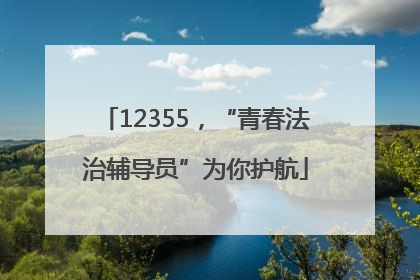 12355，“青春法治辅导员”为你护航