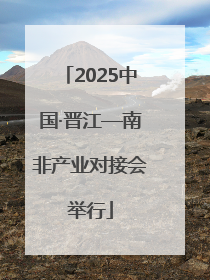 2025中国·晋江—南非产业对接会举行