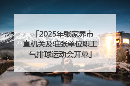 2025年张家界市直机关及驻张单位职工气排球运动会开幕
