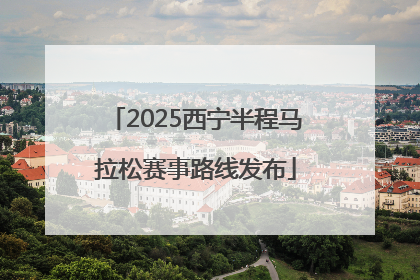 2025西宁半程马拉松赛事路线发布