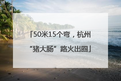 50米15个弯，杭州“猪大肠”路火出圈