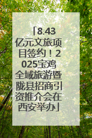 8.43亿元文旅项目签约！2025宝鸡全域旅游暨陇县招商引资推介会在西安举办